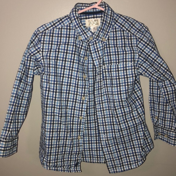 The Children's Place Other - CHILDREN’S PLACE plaid button up shirt
